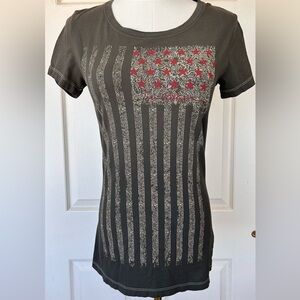 True Religion Women’s Americana Tee Shirt Short Sleeved Size‎ Medium